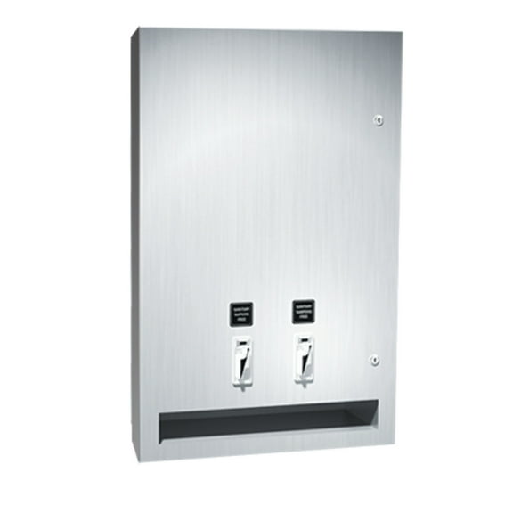 ASI-0468-2-25 - Sanitary Napkin and Tampon Dispenser - 25¢ Operation - Semi-R