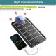thumbnail image 2 of Panel solar USB de 5 V y 6 W, cargador de batería de panel solar de eficiencia portátil con cable para teléfono móvil, banco de energía, cámara, ventilador, 2 of 7