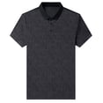 thumbnail image 5 of Dolkfu Button Golf Shirts for Men Retro Collared Black Short Sleeve Polos Geometric Outdoor Plaid Tops Black,L, 5 of 5