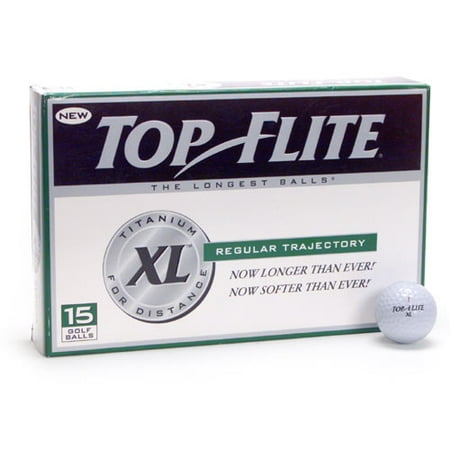 Top Flite XL Titanium Golf Balls, 45 Pack