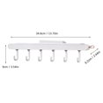 thumbnail image 2 of Fdelink Piano Key Hook Pink,6 Hook Wall Hanging Coat Rack Wall Decor Hat Storage Rack Shelf Hanger White,1X Piano Key Hook, 2 of 2