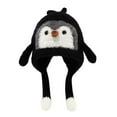 thumbnail image 4 of AWZXDE Winter Kids Hat With Ear Polar Animal Penguin Design Kids Winter Hat Thermal Insulated Windproof For Toddler Boy Girl Black, 4 of 4