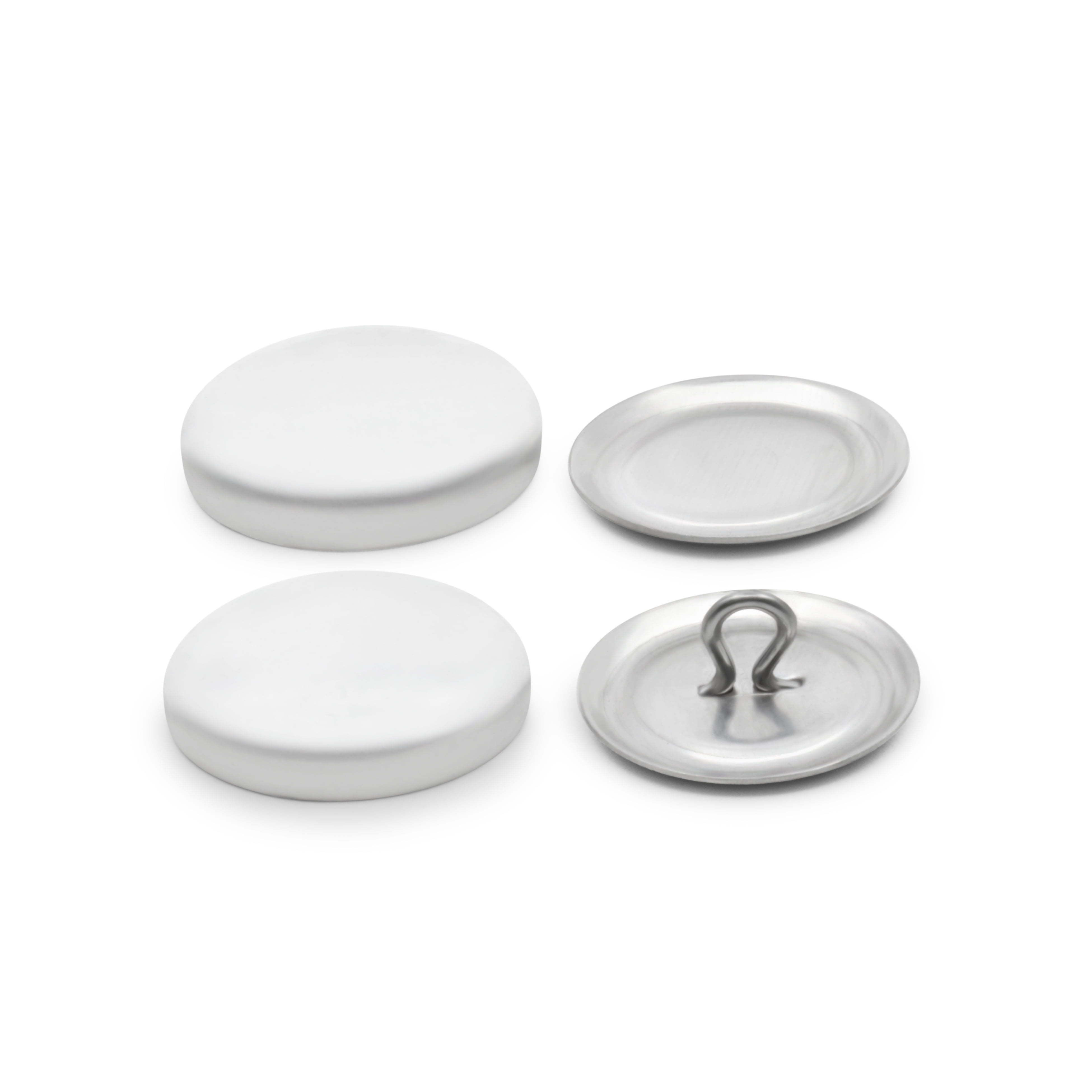 Fabric Cover Button Making Kit With Hand Press - LN18/20/22 Dies & 300 White Back Buttons