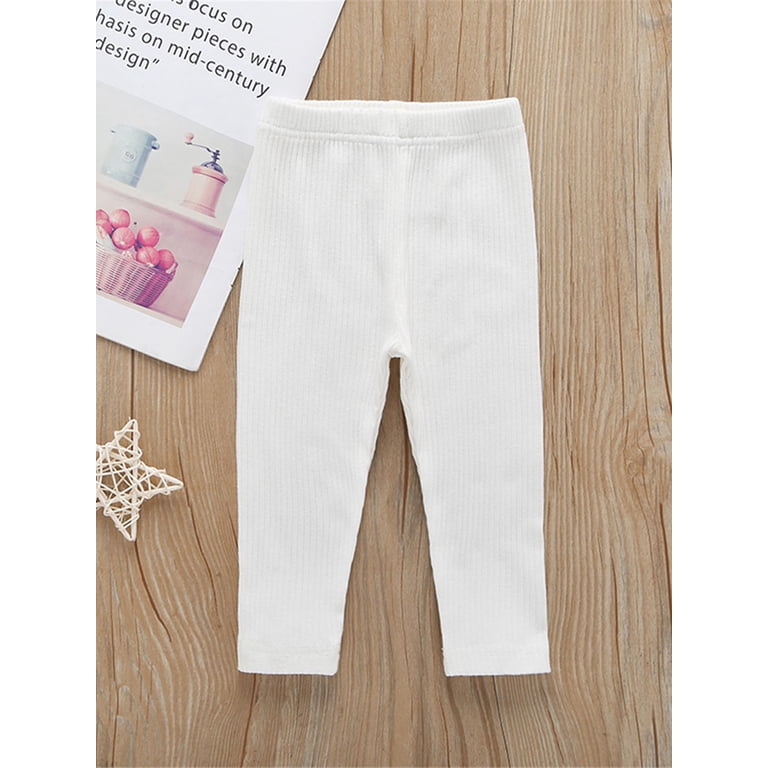 One Opening Toddler Baby Girl Set Knitted Ruffle Tops T-Shirt Long