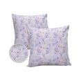 thumbnail image 2 of Outdoor Throw Pillow Cover Purple Garden Art Flowers Silhouette Waterproof Cushion Covers 2 Pack Floral on Lilac Lavender Pillow Cases Home Decoration for Patio Garden Couch Sofa, 2 of 7