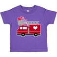thumbnail image 3 of Inktastic Valentine's Day Red Firetruck with Pink Hearts Boys or Girls Toddler T-Shirt, 3 of 5