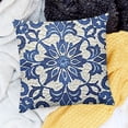 thumbnail image 2 of BANET Navy Blue Pillow Covers , Ethnic Carpet Pattern Design Decorative Throw Pillows Blue Print Cushion Pillow Covers for Sofa Couch Outdoor Decor White, 2 of 5
