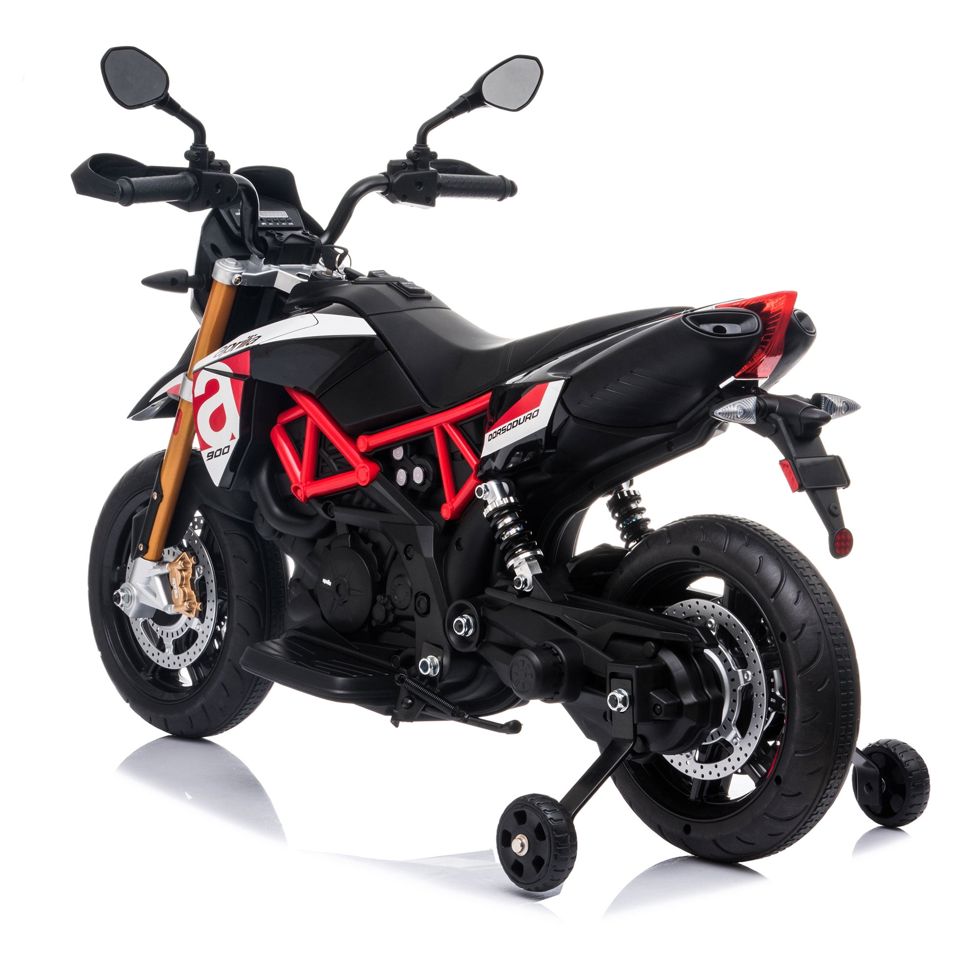 Veryke 12V Battery-Powered Ride on Toy for Toddlers, 3 Wheel Motorcycle Trike Boys and Girls, 1 - 3 Year Old - Black & Red