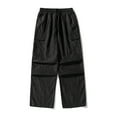 thumbnail image 4 of Kureaily Men's Metallic Casual Pants Loose Micro Crease Cargo Pants, 4 of 4