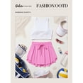 thumbnail image 6 of DOKOTOO Women Skorts Bottoms High Waist Layered Skirts with Built-in Shorts Workout Skirts, 6 of 9
