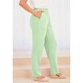 thumbnail image 3 of Roaman's Women's Plus Size Tall Plus Size Soft Knit Relaxed Pull-On Straight Leg Pant, 3 of 6
