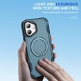 thumbnail image 6 of Dteck Magnetic Case for iPhone 16 Plus,Shockproof TPU Matte PC Case 360° Rotatable Ring Holder Kickstand Compatible with Mag Safe Back Cover,Blue, 6 of 8