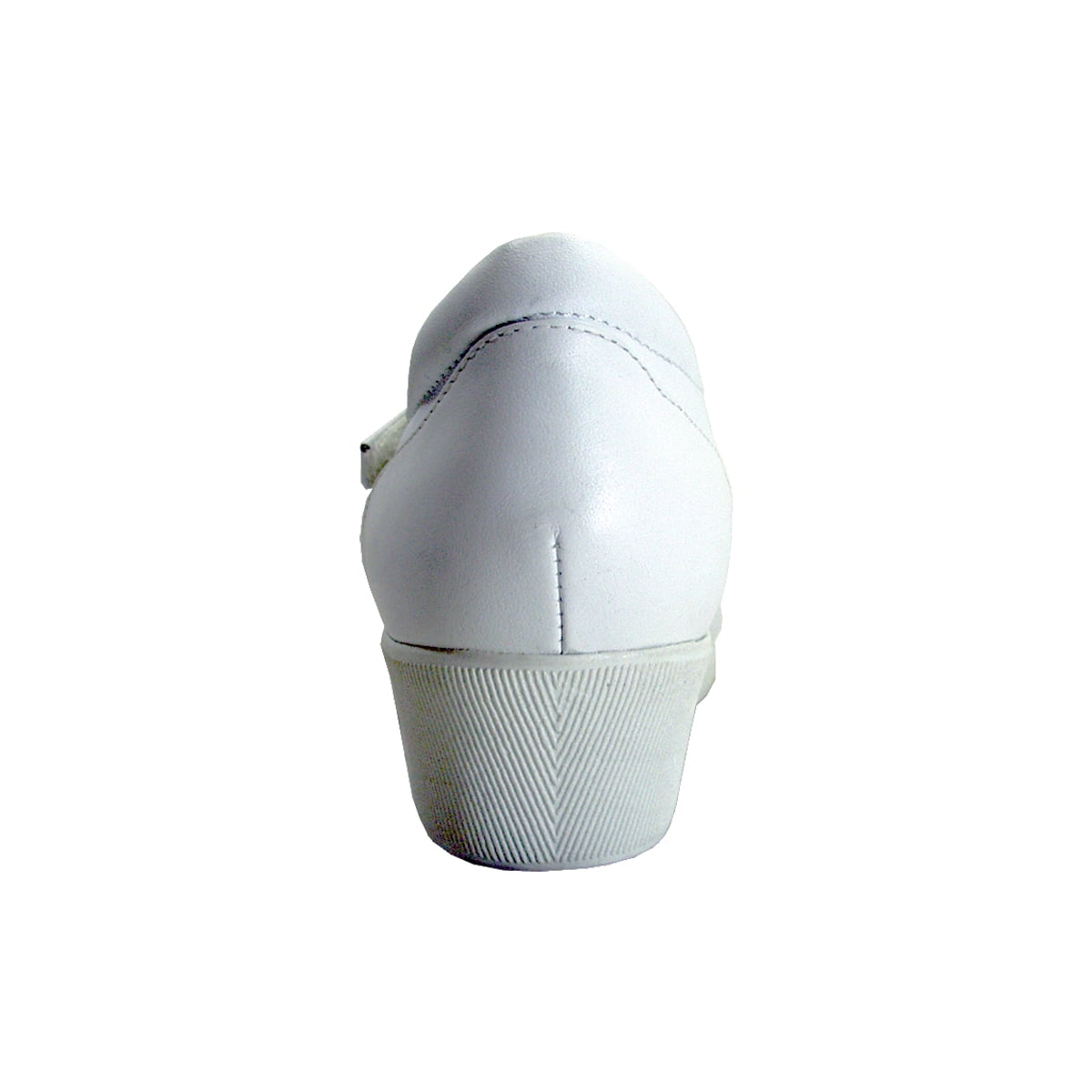24 HOUR COMFORT Reanne Women's Wide Width T-Strap Leather Shoes WHITE 10