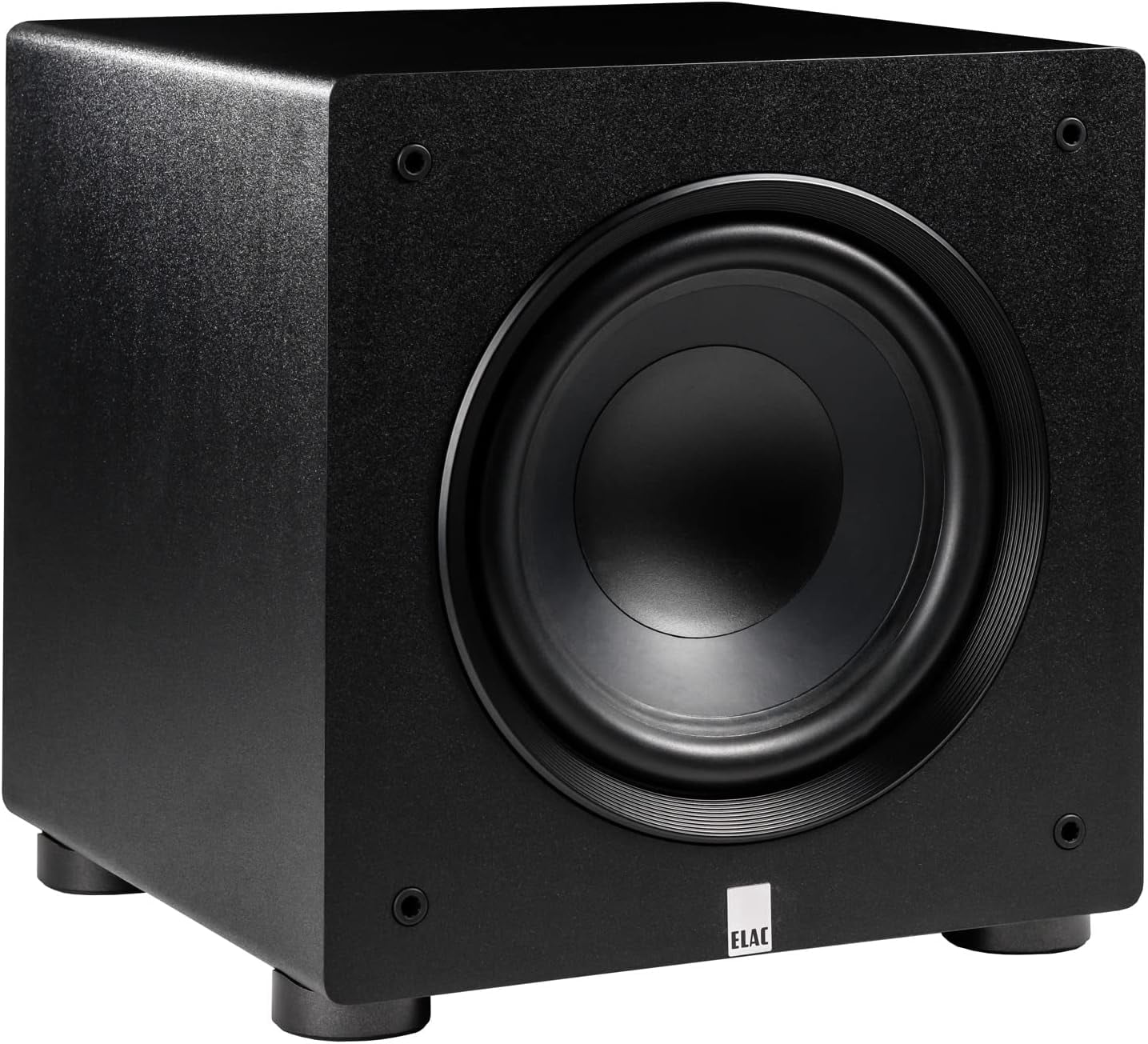 ELAC DBR62-BK Debut Reference Bookshelf Speaker Pair with a ELAC DCR52-BK Debut Reference Center Speaker with 5.25" Woofers and a ELAC PS250-BK Varro Premium 10" 250W Subwoofer with App Control (2019)