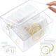thumbnail image 1 of Organizador de Joyas de Acrílico, Organizadores de Joyas Transparentes y Almacenamiento con 60 Bolsas, para Aretes, Anillos, Pulseras y Collares, 1 of 5