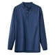thumbnail image 2 of pstuiky camisas de manga larga para hombre, Blusas de cuello redondo, sueltas, informales, cómodas, lisas, de manga larga, para hombre tops de invierno para hombre xxl, 2 of 3