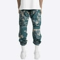 thumbnail image 4 of Men's Camo Cargo Pants Casual Camouflage Print Stretch Elastic Waist Tapered Tactical Climbing Pants with Pockets Sweatpants Joggers, 4 of 6