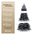 thumbnail image 2 of Árbol de Navidad Frondoso y Realista Pino Navideño con Ramas Mixtas Esquimal (Negro , 2.20 m), 2 of 7