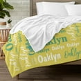 thumbnail image 4 of Custom Blanket with Name Personalized Blankets for Kids Adult Boys Girls Flannel Monogrammed Customized Blankets Throw (50''''x60''''), 4 of 6