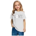 thumbnail image 5 of Robe à Manches Courtes Chemise à Manches Courtes Tout-Petits Enfants Garçons Filles T-Shirt Imprimé Baseball Mode Mignon Col Rond Imprimé Haut à Manches Courtes Chemise de Baseball Garçons Hauts à Manches Courtes, 5 of 5