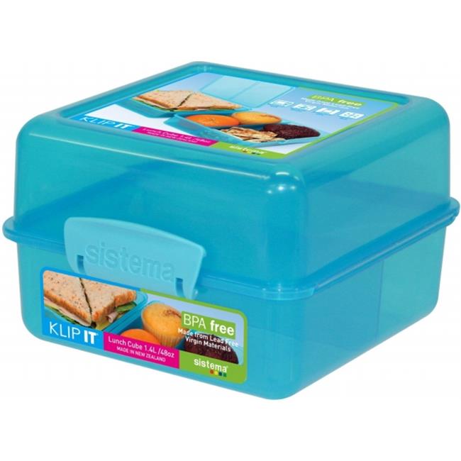 Sistema 1735 Klip Lunch Food Storage Cube, Assorted Colors
