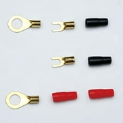 Speaker Wire Set, 4.5m Power & RCA Cables with Terminals, for Amplifier & Subwoofer Connections