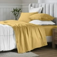 thumbnail image 3 of Superior Egyptian Cotton Deep Pocket 650 TC Sheet Set, Full, Gold, 3 of 9