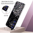 thumbnail image 3 of Compatible with Samsung S23 Ultra Case Clear Glitter Silicone, Phone Case Samsung Galaxy S23 Ultra Case Glitter Sparkle Pink Shockproof Thin Cover (Black), 3 of 7