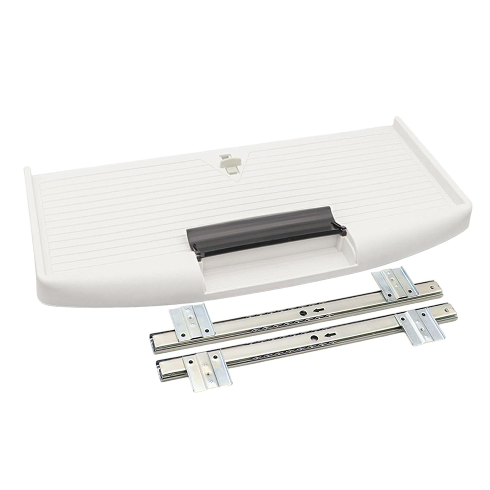 figatia under Table Computer Keyboard Drawer Replacement Saving Space Accessory Easily Install with Screws 54.7x27cm Slide Out White 27mm W Rail