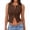BI35_Coffee, variant on Womens Button Down Tank Top Going Out Ribbed Sleeveless Shirt Cropped Fitted Vest Y2k Fashion Trendy Summer Clothes Red XL
