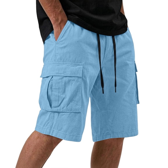 Dresfit Cargo Shorts Women Baggy Knee Length Bermuda Shorts 2026 Summer Stretch Drawstring Hiking Short Pants Elastic Waist Multi Pocket Work Shorts L