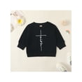 thumbnail image 2 of Qmyliery Baby Pullover, Flower/ Rainbow/ Letter Print Round Neck Long Sleeve Tops Autumn Outfit, 0-3 Years, 2 of 8