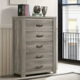 thumbnail image 4 of Roundhill Furniture Floren Contemporary 5-Drawer Chest, 4 of 5