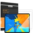 thumbnail image 1 of czcpp-2 Pack Protecteur d'Écran pour iPad Pro 12.9 Pouces (2022-2018, 6e/5e/4e/3e Gén), Verre Trempé 9h, Clarté HD, Compatible avec Étui, Apple Pencil & Face ID Compatible, 1 of 4