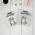 thumbnail image 3 of Happy Anniversary Exotic Shorthair Celebrates Wedding Love Family Party Cutout Transfer Sticker Cat Lover Kitten Owner Gifts Transparent Decal Art Decor - 01015, 3 of 5