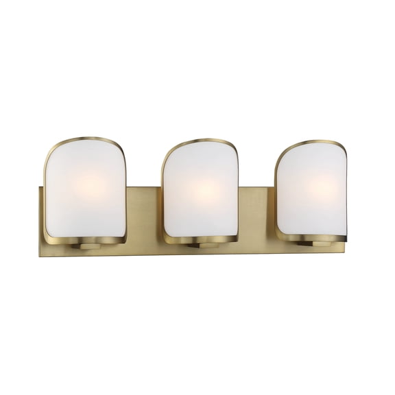 Minka Lavery Bishop Crossing 24 1/2" Wide Soft Brass 3-Light Bath Light