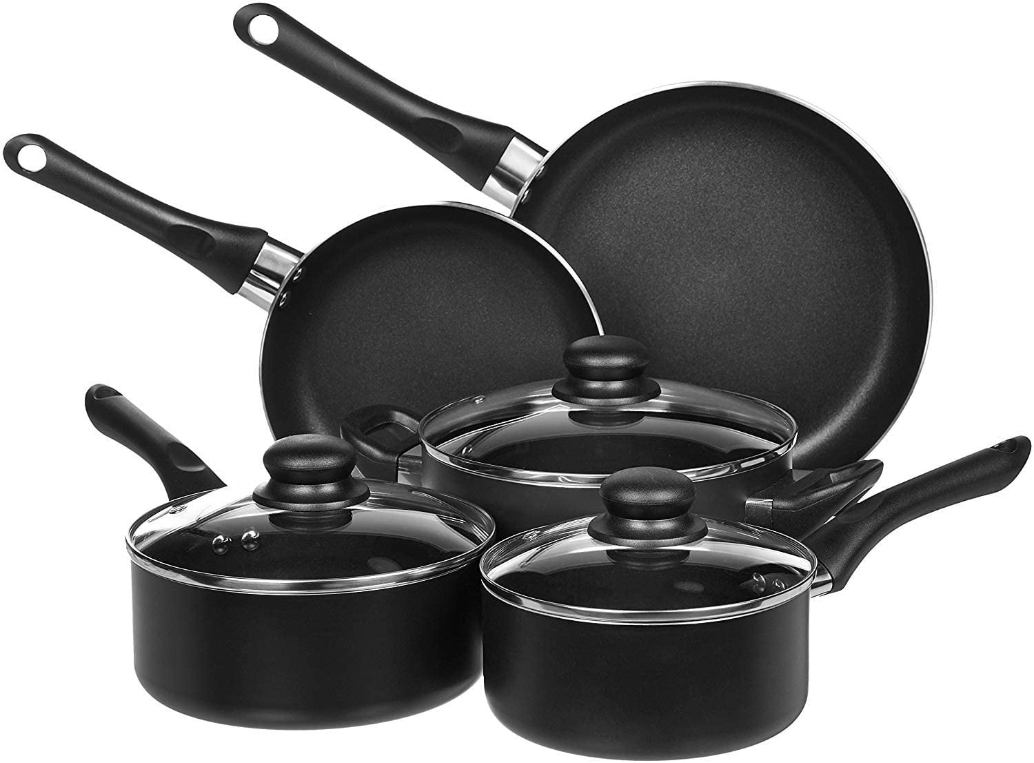 Ensemble de Cuisine Antiadhésif 8 Pcs, Casseroles et Poêles