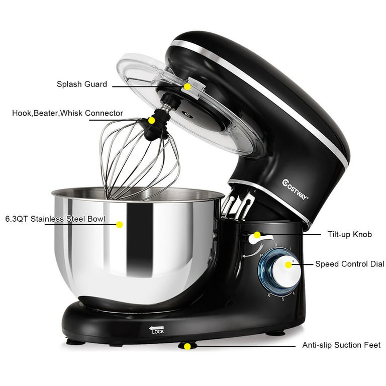 BENTISM Stand Mixer, 660 W, 6-Speed Dough Mixer with LCD Screen