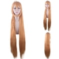 thumbnail image 1 of Peluca larga para cosplay, rubia, con trenzas y parte lateral, 100 cm, sintética, 1 of 1