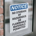 thumbnail image 4 of (2 Pack) No Storage Of Hazardous Or Flammable OSHA Notice Sign, 4 of 7