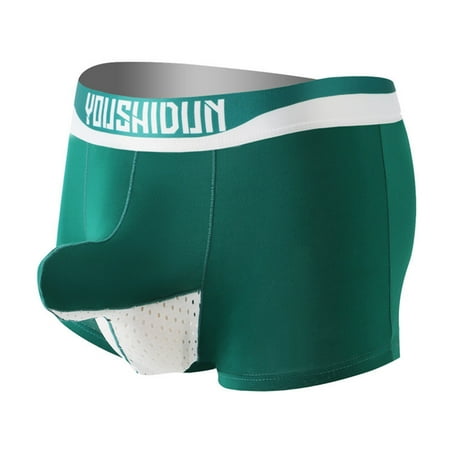 

zuwimk Mens Underwear Men s Cotton Color Sport Briefs Underwear Green XXL