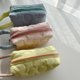 thumbnail image 4 of Bolso cosmético portátil del acabado del bolso del almacenamiento del bolso cosmético de la flor del poliéster amarillo, 4 of 5