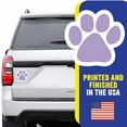 thumbnail image 7 of Magnet Me Up Light Purple Paw Print Car Magnetic Decal- 5" Vinyl, Pet Lover Gift, 7 of 7