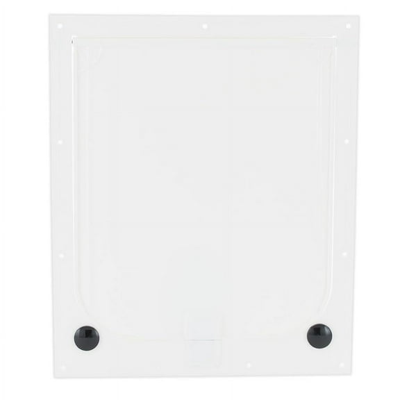 Revival Animal Health Dog Door - Magnador Two-Way Pet Door Mag I Heavy Duty White Medium