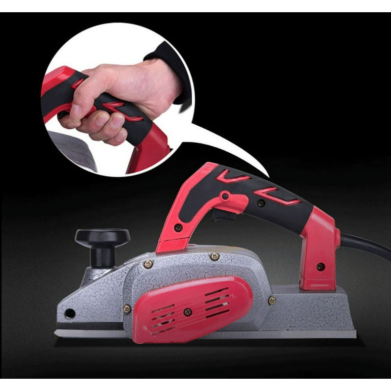 Intbuying portable electric planer surface plane tool hand wood planer machine 220v deals