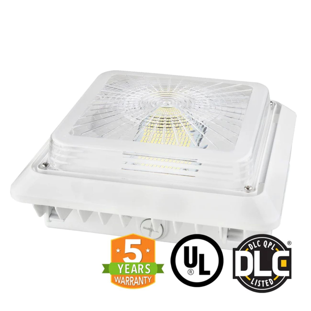GREENLIGHTDEPOT LED Canopy Light - 40W - 5,151 Lumens - Outdoor Parking Garage Light - PG02 - (UL+DLC Listed)(4000K)