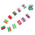 thumbnail image 1 of GOOHOCHY Bandera nacional de cuerda, 100 países, banderas del mundo, pequeñas banderas colgantes para decoración de bares., 1 of 8