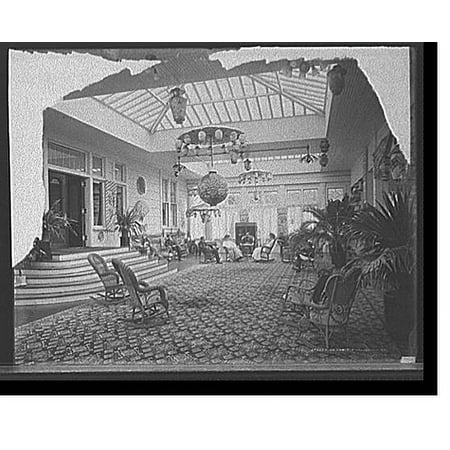 Historic Print, [Hampton Terrace Hotel, palm room, Augusta, Ga.], 18" x 24"