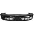 thumbnail image 6 of Kojem Front Bumper Hood Mesh Grille Grill JDM Style for 2012 Honda Civic 4DR Sedan HO1200206, 6 of 11