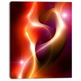 thumbnail image 2 of Abstract Warm Red Fractal Design - Large Abstract Canvas Art, 2 of 3